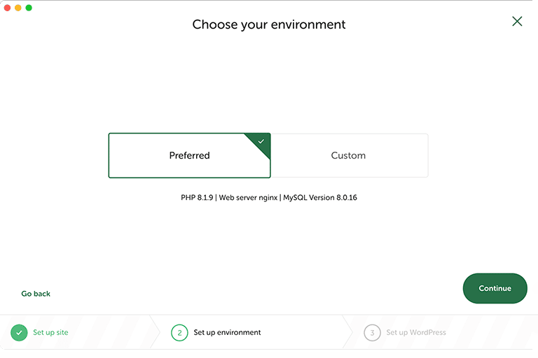 Configuración entorno LocalWP