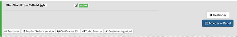 Entrar en cpanel desde webempresa