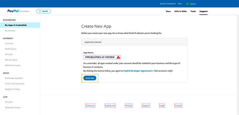 Crear aplicación API