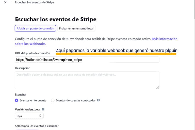 Crear Webhook
