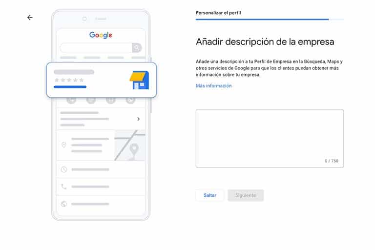 Crea tu Perfil de Empresa en Google (Guía completa) 11 Descripción de tu empresa