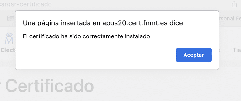 Obtener el certificado con DNIe en Mac 16 Certificado instalado en nuestro equipo