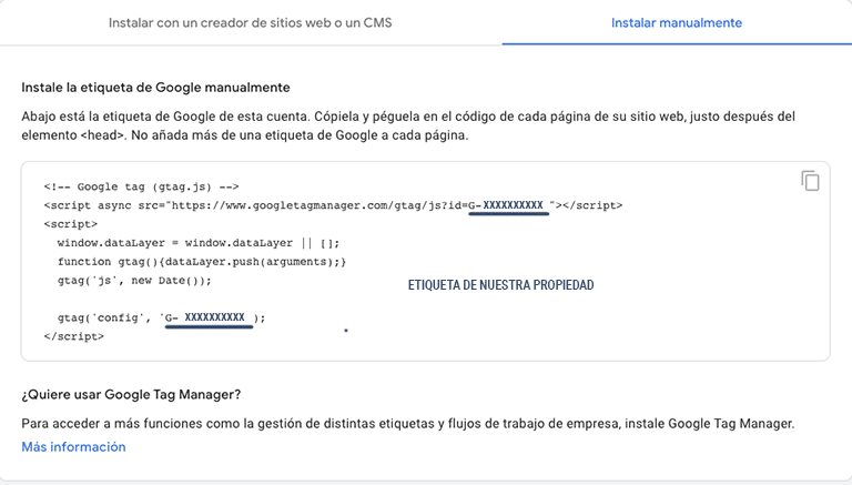 Cómo instalar Google Analytics en WordPress 7 Instalar etiqueta GA4 manualmente