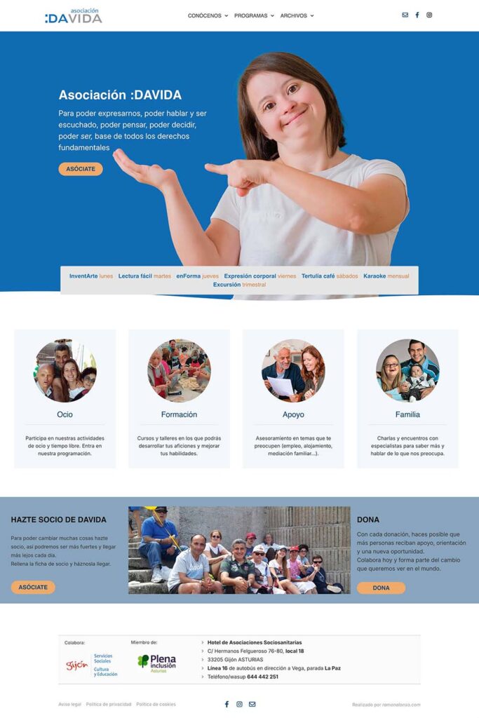 Proyecto Asociación DAVIDA