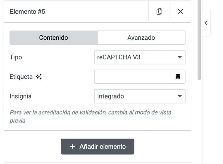 Configura reCAPTCHA en Elementor fácilmente 6 Configurar reCAPTCHA en el formulario de Elementor Pro