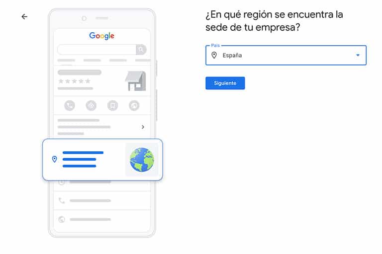 Crea tu Perfil de Empresa en Google (Guía completa) 5 ¿Dónde está tu sede?