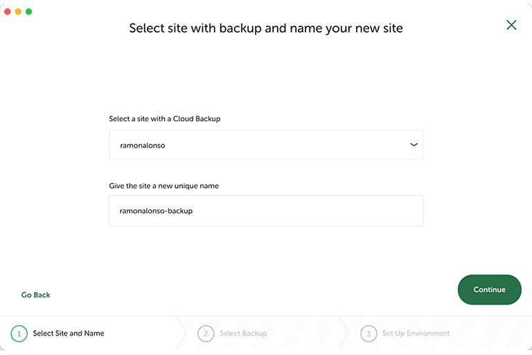 Seleccionamos el backup a restaurar