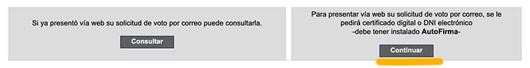 Solicitar con el certificado digital