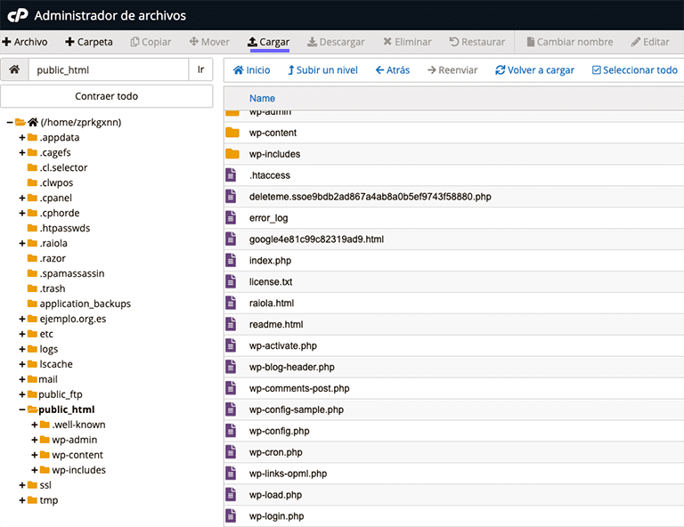 Subir archivo html para verificar una propiedad