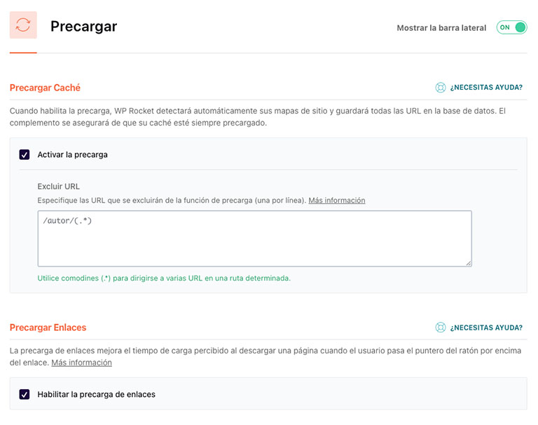 Precarga WP Rocket